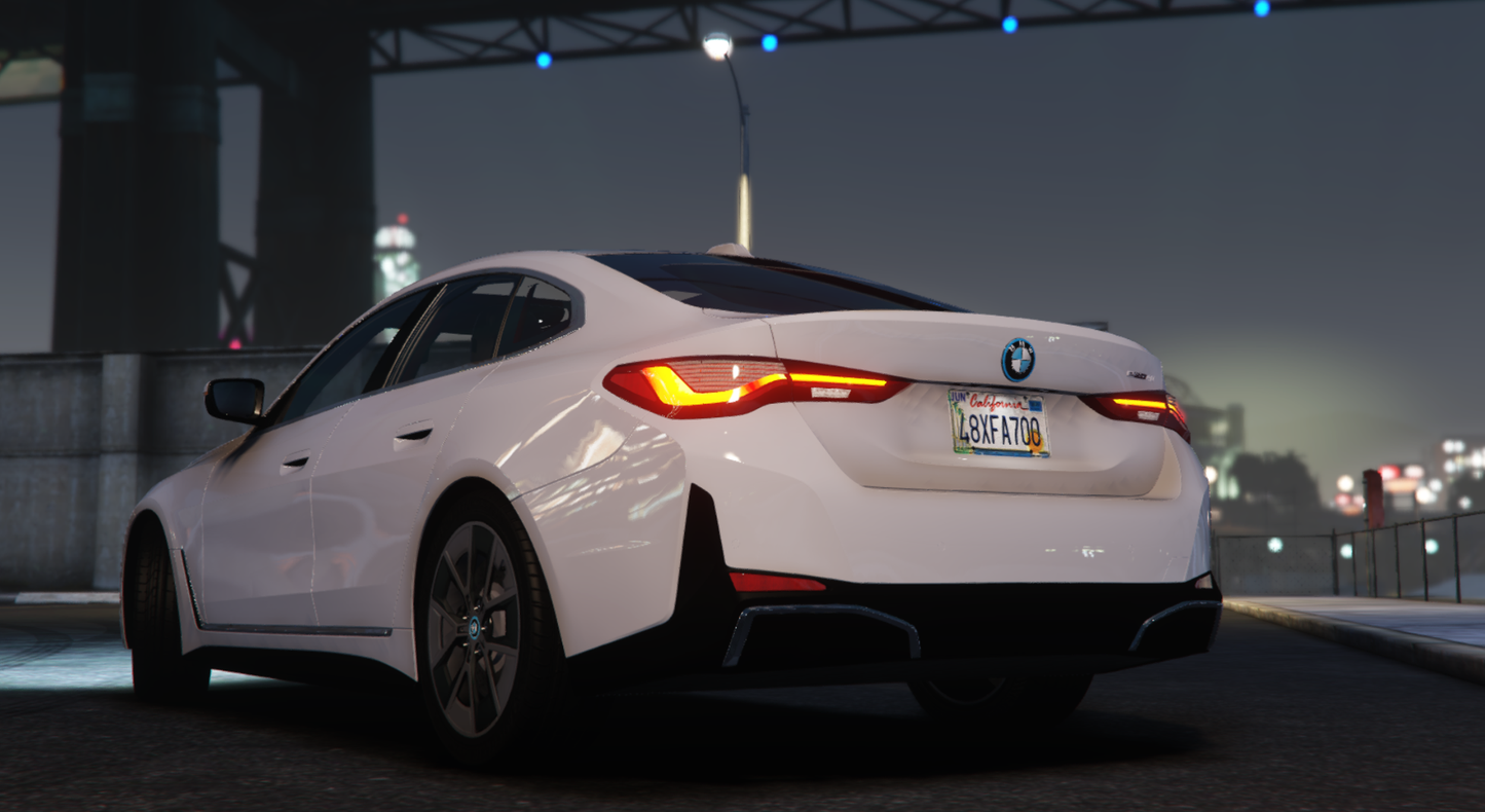 BMW I4 eDrive 40 2022 [Add-On / Tuning / Debadged / FiveM / Replace]