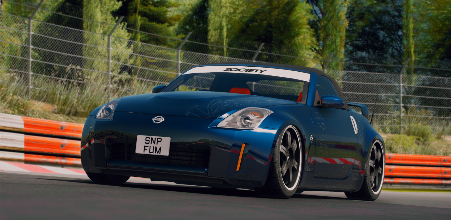 Nissan 350z Convertible 2006 [Animated Roof / 220+ Tuning / Liveries / Add-On / LODS / Debadged / FiveM / Replace]