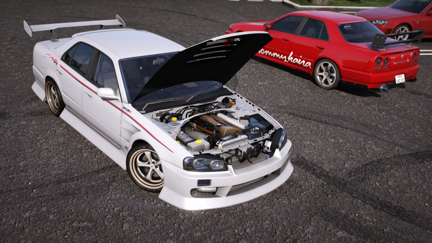 Nissan Skyline ER34 Sedan - GTA 5 & FiveM Car Mod | 200+ Tuning parts
