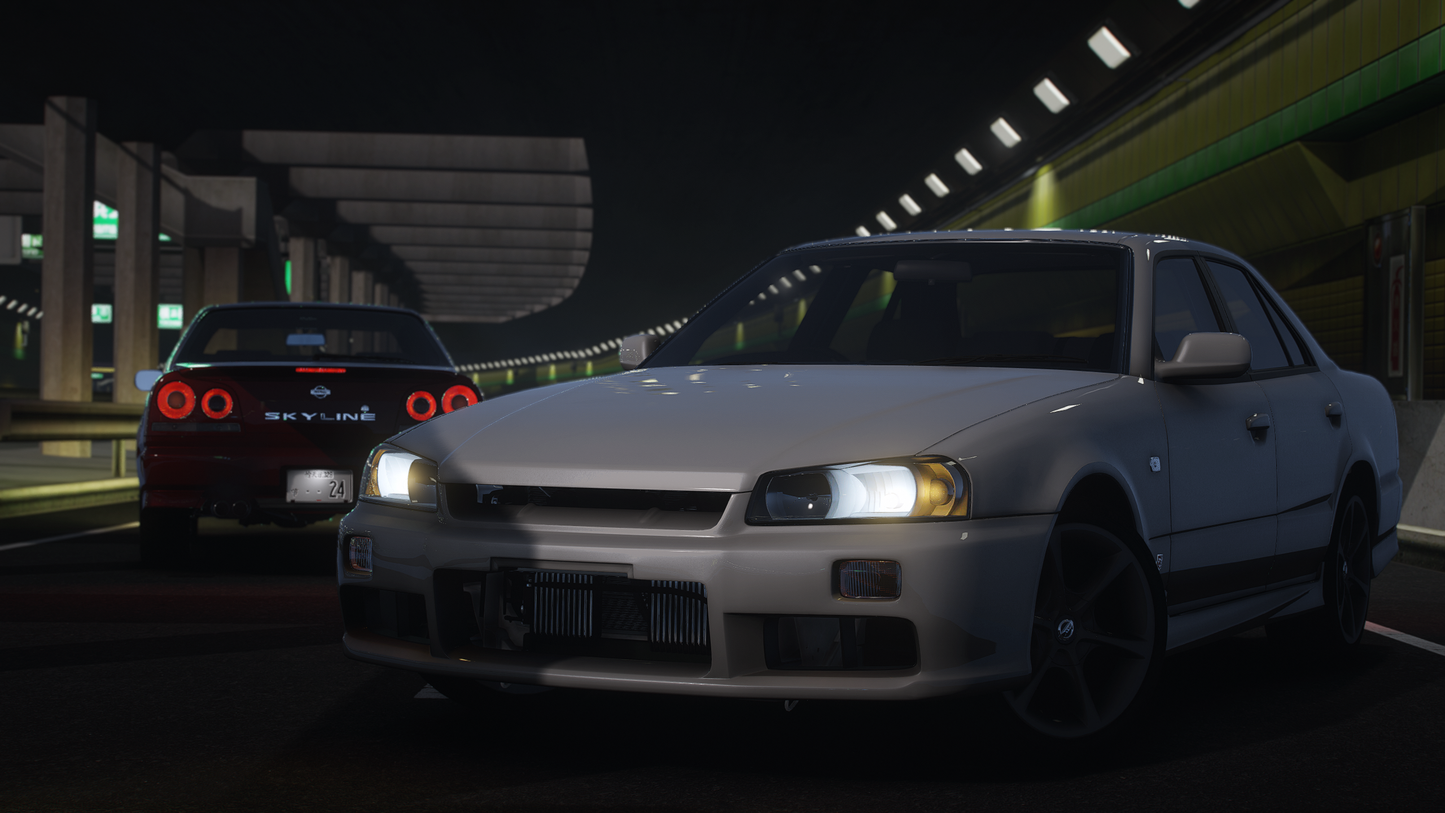 Nissan Skyline ER34 Sedan - GTA 5 & FiveM Car Mod | 200+ Tuning parts