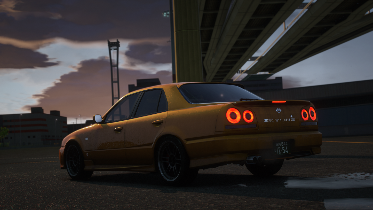 Nissan Skyline ER34 Sedan - GTA 5 & FiveM Car Mod | 200+ Tuning parts