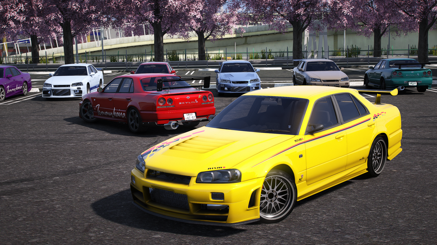 Nissan Skyline ER34 Sedan - GTA 5 & FiveM Car Mod | 200+ Tuning parts