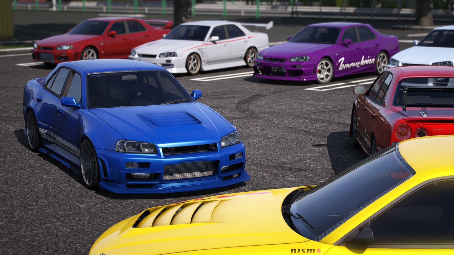 Nissan Skyline ER34 Sedan - GTA 5 & FiveM Car Mod | 200+ Tuning parts