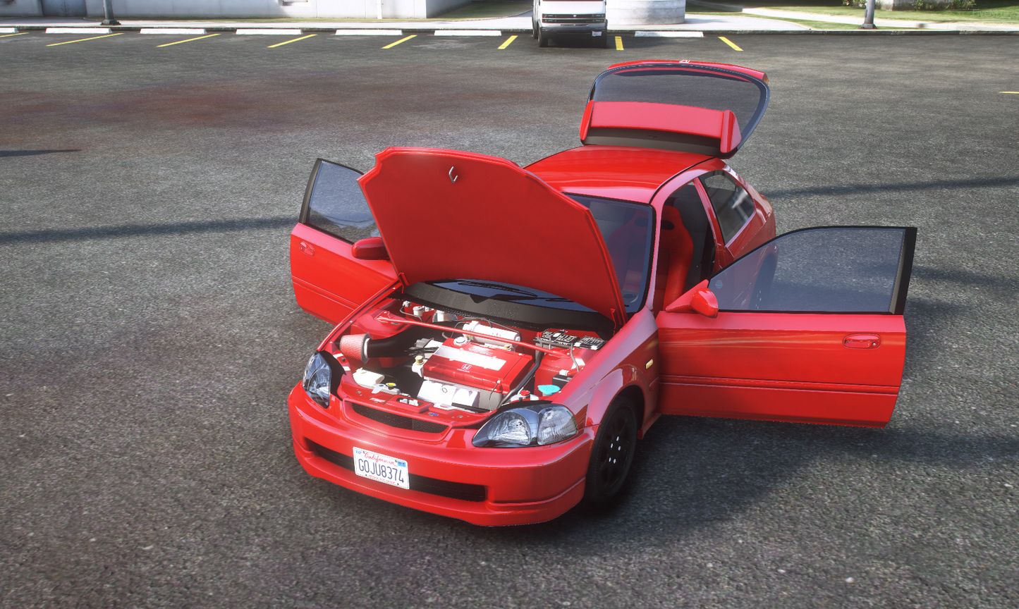 Honda Civic ek9 1998 [Add-On / 85+ Tuning / FiveM / Debadged / Replace]