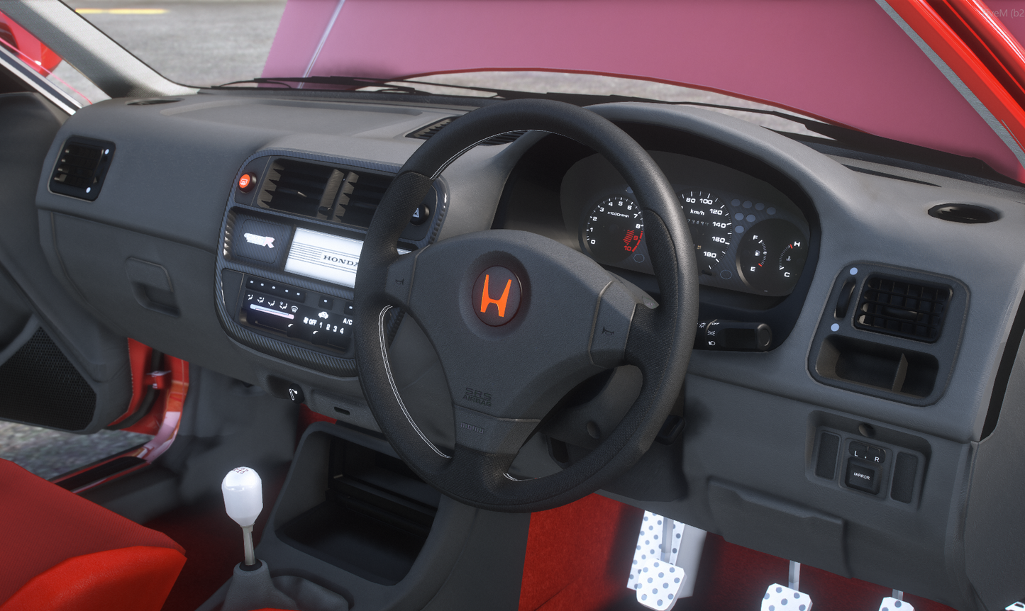 Honda Civic ek9 1998 [Add-On / 85+ Tuning / FiveM / Debadged / Replace]