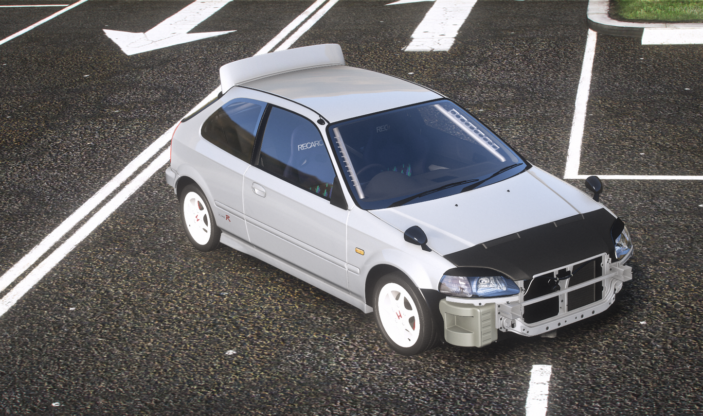 Honda Civic ek9 1998 [Add-On / 85+ Tuning / FiveM / Debadged / Replace]