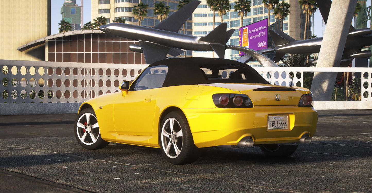 Honda S2000 AP2 [250+ Tuning / Animated Roof / Liveries / Add-On / LODS / Debadged / FiveM / Replace]