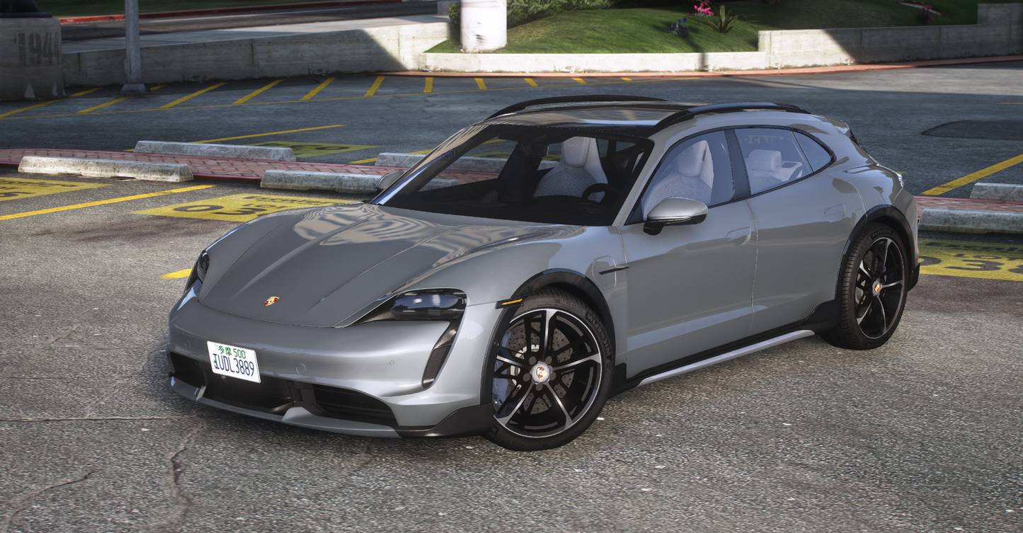 Porsche Taycan Cross Turismo Turbo S [Add-On / Tuning / Debadged / FiveM  / Template / LODS / Replace]