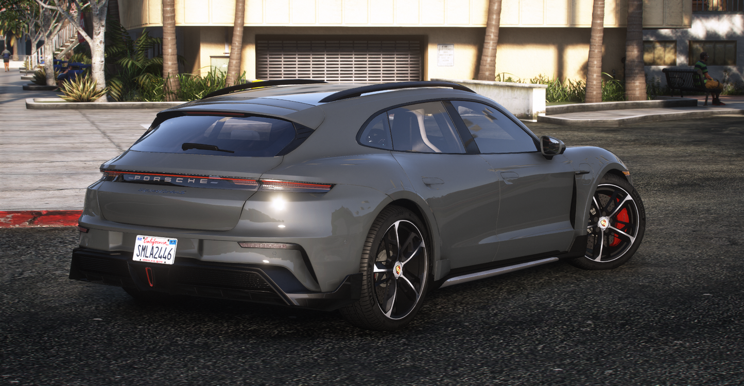 Porsche Taycan Cross Turismo Turbo S [Add-On / Tuning / Debadged / FiveM  / Template / LODS / Replace]