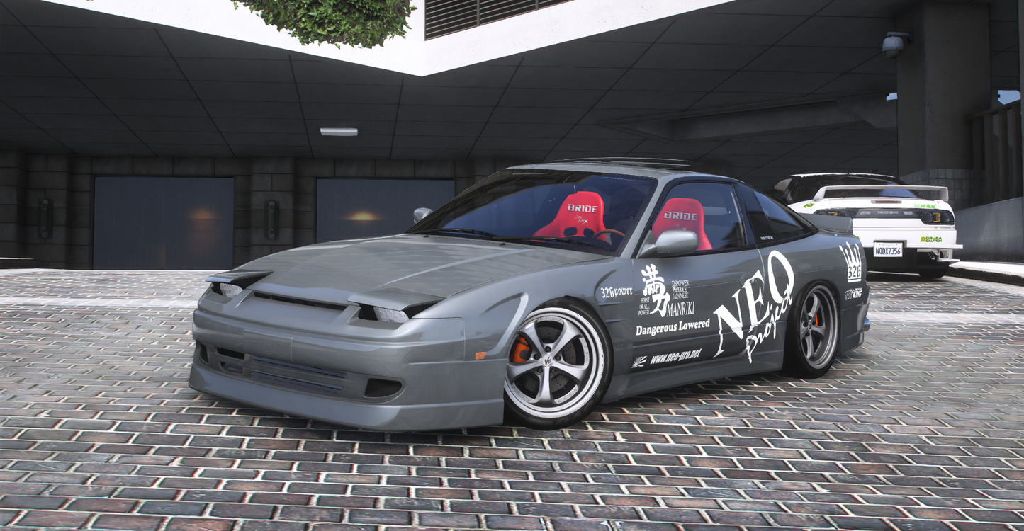 Nissan 180sx S13 [280+ Tuning / Animated Sunroof / Liveries / Add-On / LODS / Debadged / FiveM / Replace]