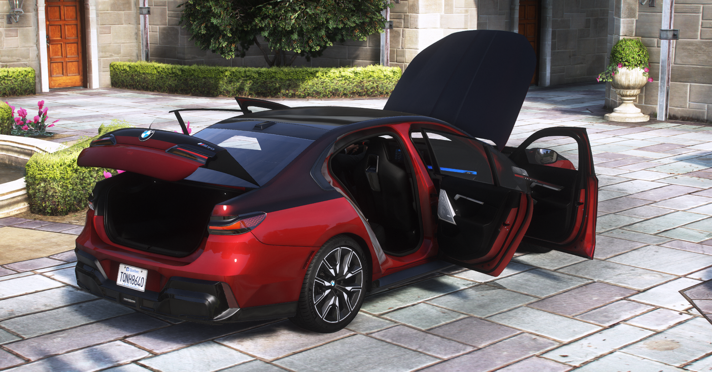 BMW i7 M70i 2024 [Add-On / Tuning / LODS / Debadged / FiveM / Template / Replace]