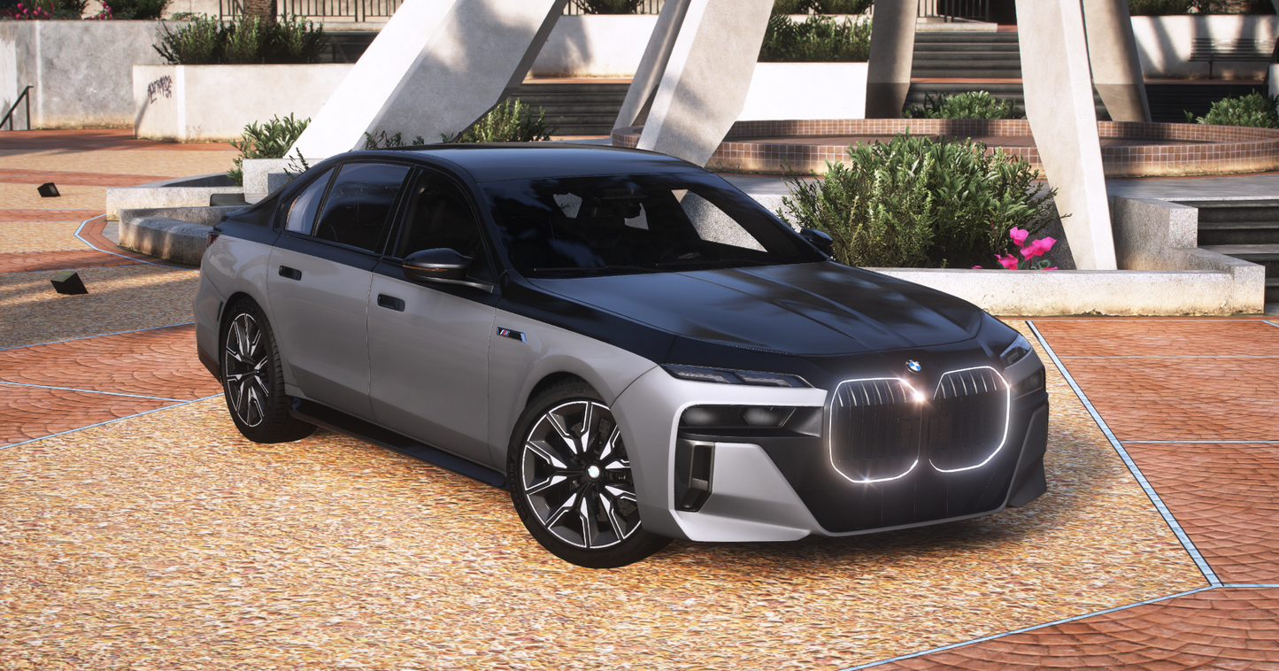 BMW i7 M70i 2024 [Add-On / Tuning / LODS / Debadged / FiveM / Template / Replace]