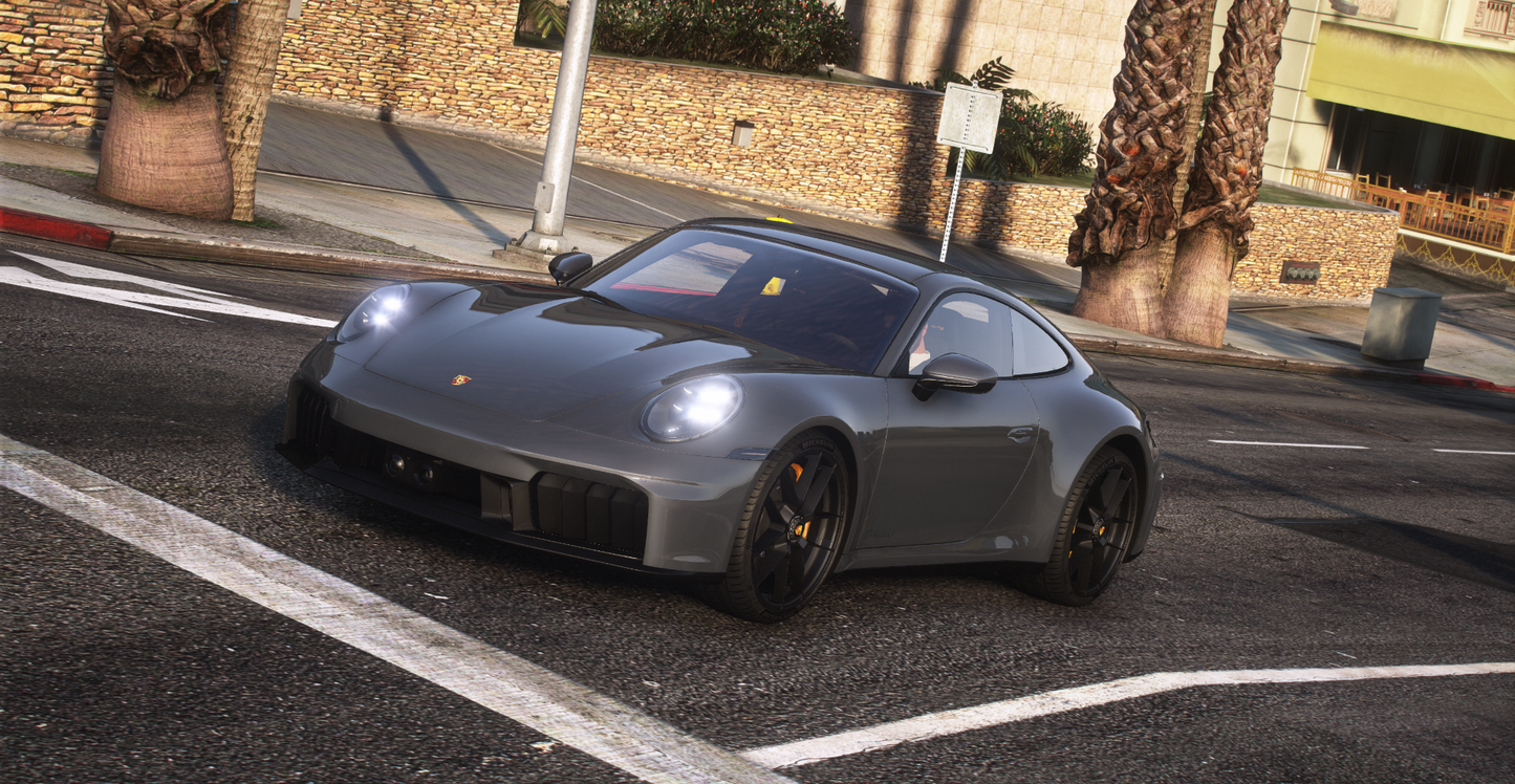 Porsche 911 (992) Carrera GTS 2025 [Tuning / Animated Spoiler / Add-On / Debadged / FiveM / LODS / Replace]