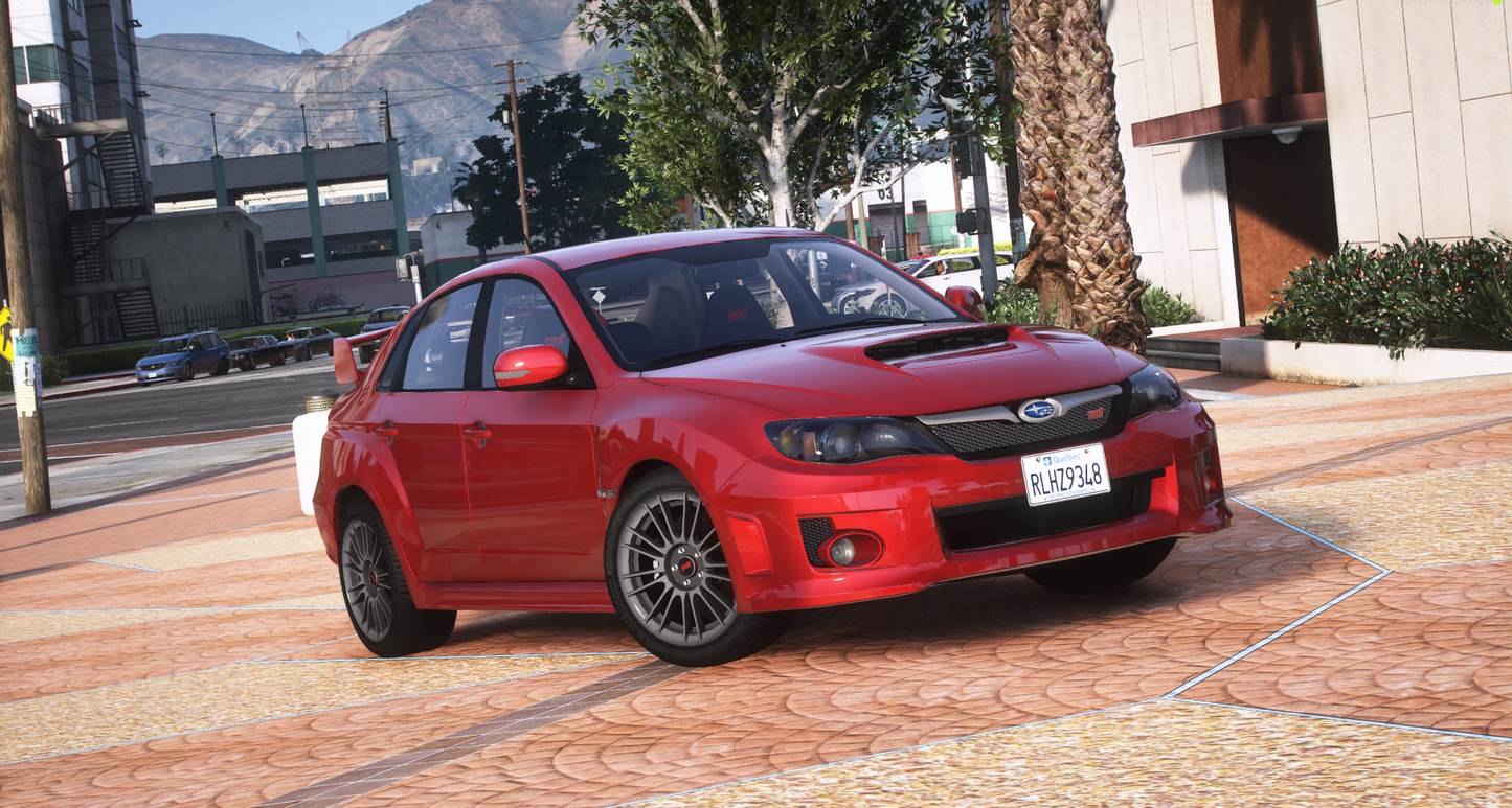 Subaru Impreza WRX STI 2010 pack [260+ Tuning / Custom Sound / Add-On / Debadged / FiveM / LODS / Replace]