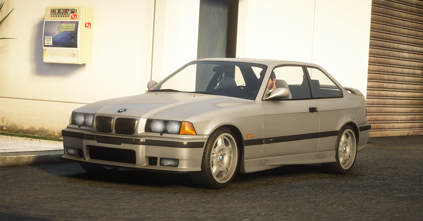 BMW M3 e36 1997 [150+ Tuning / Animated Sunroof / Add-On / Debadged / FiveM / LODS / Replace]