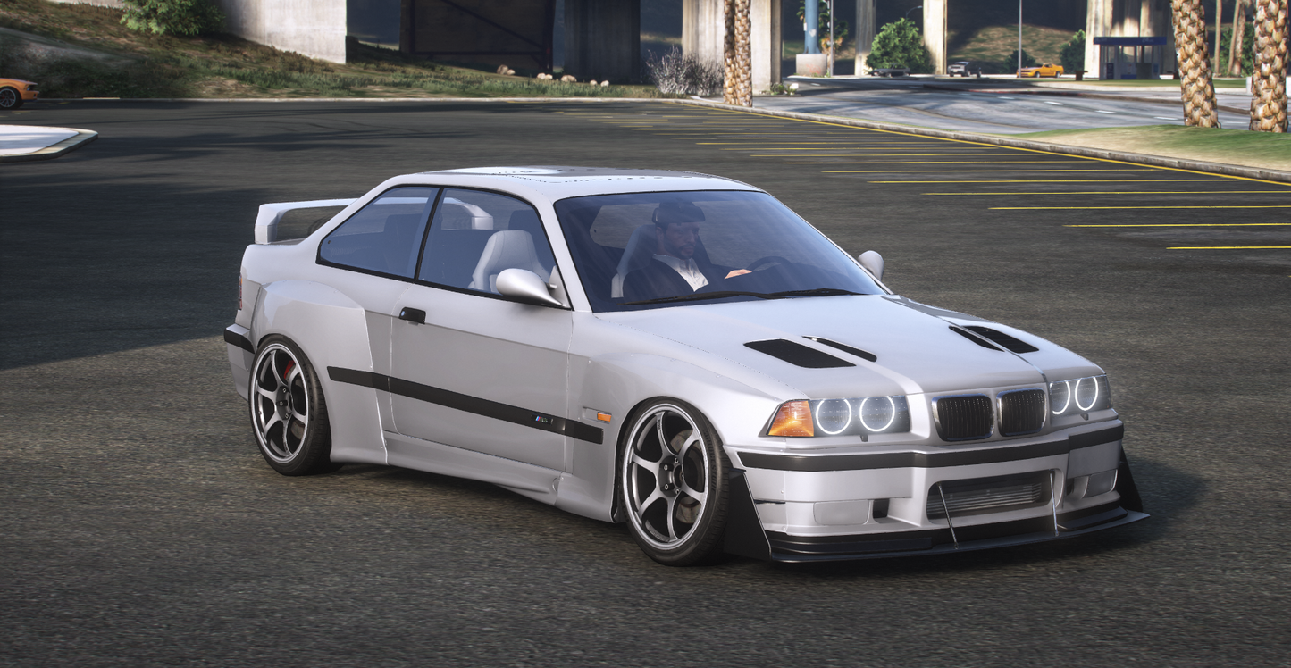 BMW M3 e36 1997 [150+ Tuning / Animated Sunroof / Add-On / Debadged / FiveM / LODS / Replace]