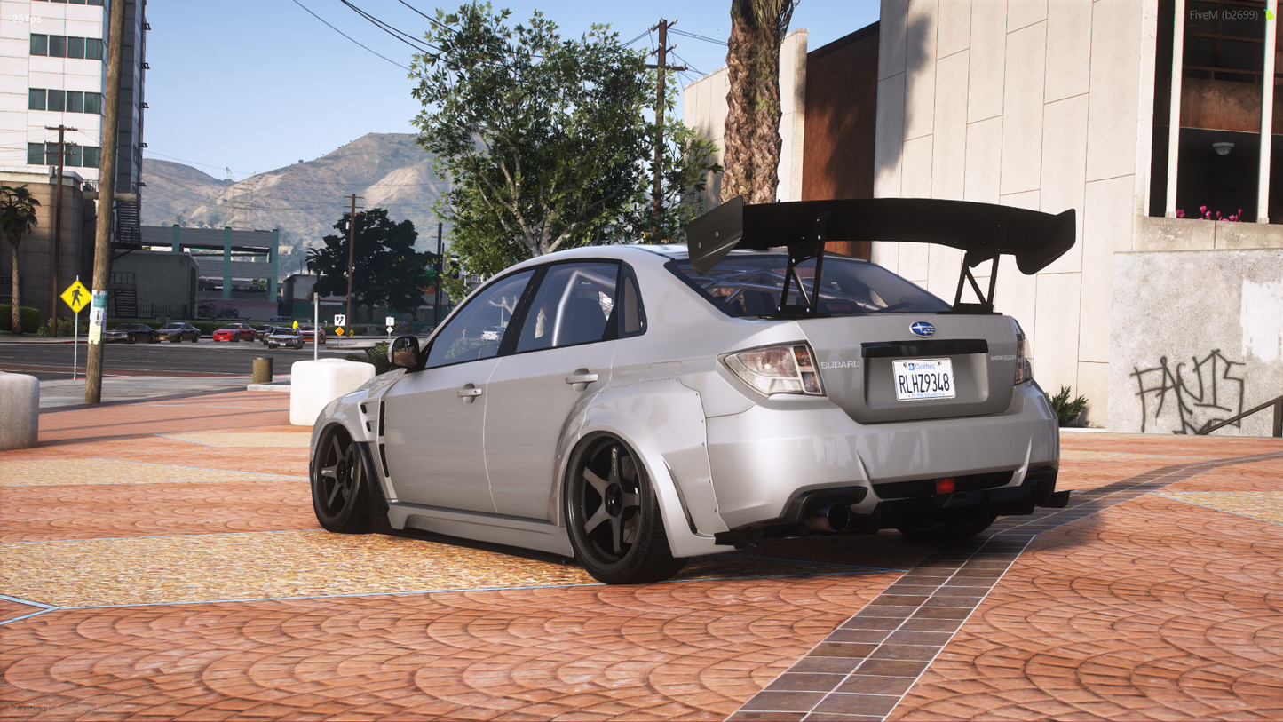 Subaru Impreza WRX STI 2010 pack [260+ Tuning / Custom Sound / Add-On / Debadged / FiveM / LODS / Replace]