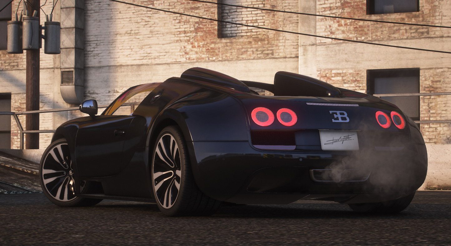 Bugatti Veyron Vitesse Edition Jean Bugatti [Add-On / Tuning / Automatic Spoiler / FiveM / Replace / Debadged]