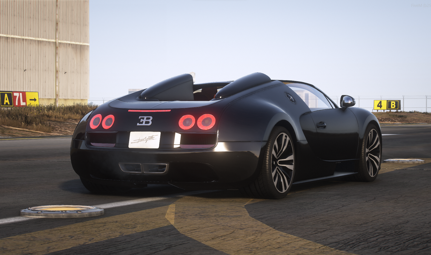 Bugatti Veyron Vitesse Edition Jean Bugatti [Add-On / Tuning / Automatic Spoiler / FiveM / Replace / Debadged]