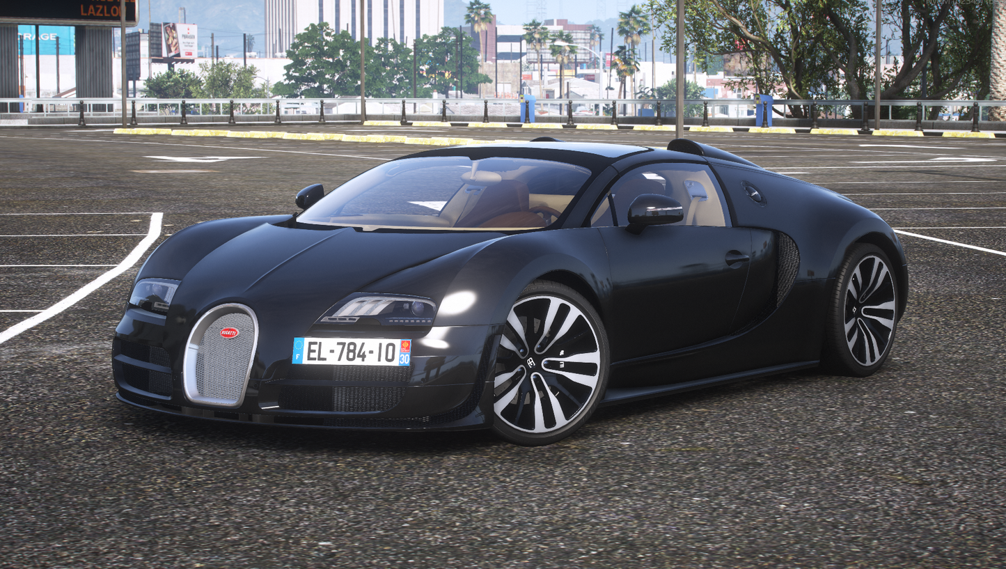 Bugatti Veyron Vitesse Edition Jean Bugatti [Add-On / Tuning / Automatic Spoiler / FiveM / Replace / Debadged]