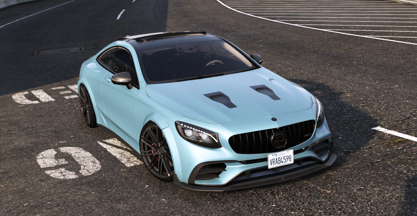Mercedes S63 AMG Coupe 2020 [90+ Tuning / Liveries / Sunroof / Add-On / Debadged / FiveM / LODS / Replace]