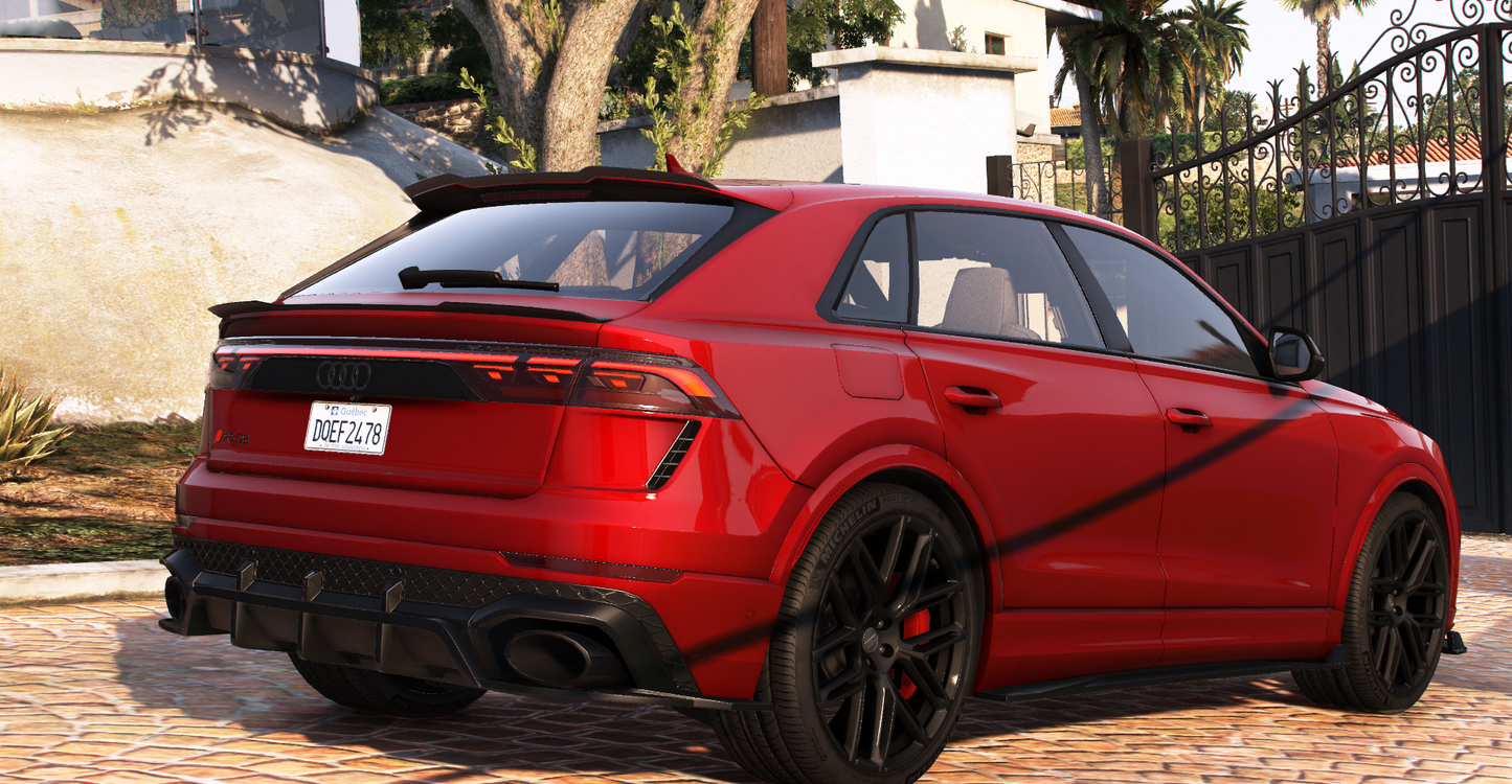 Audi RSQ8 2025 [200+ Tuning / Liveries / Sunroof / Add-On / Debadged / FiveM / LODS / Replace]