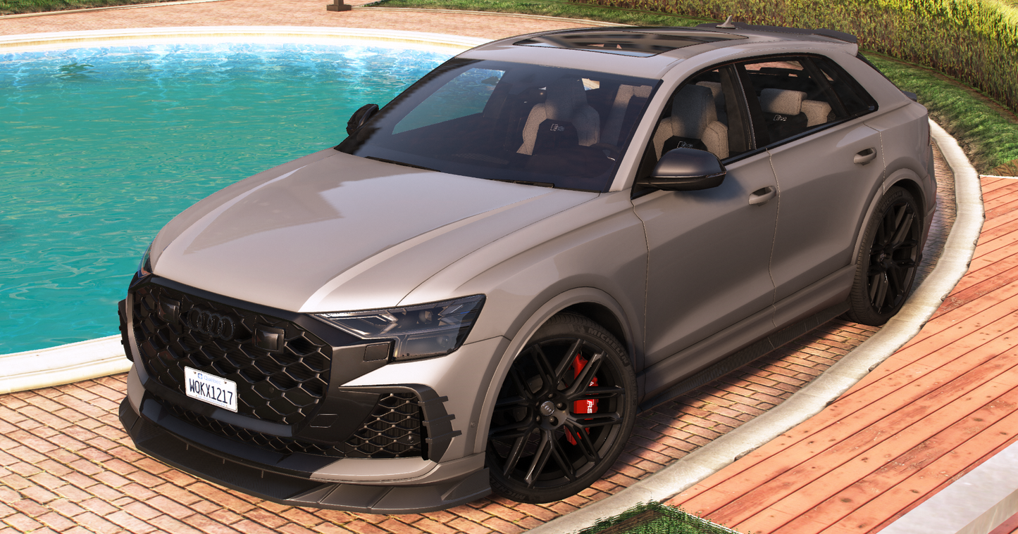 Audi RSQ8 2025 [200+ Tuning / Liveries / Sunroof / Add-On / Debadged / FiveM / LODS / Replace]