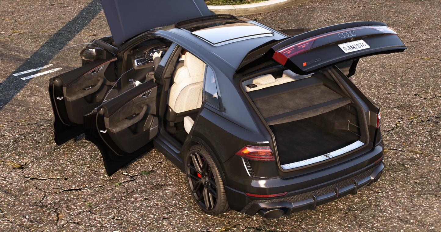 Audi RSQ8 2025 [200+ Tuning / Liveries / Sunroof / Add-On / Debadged / FiveM / LODS / Replace]