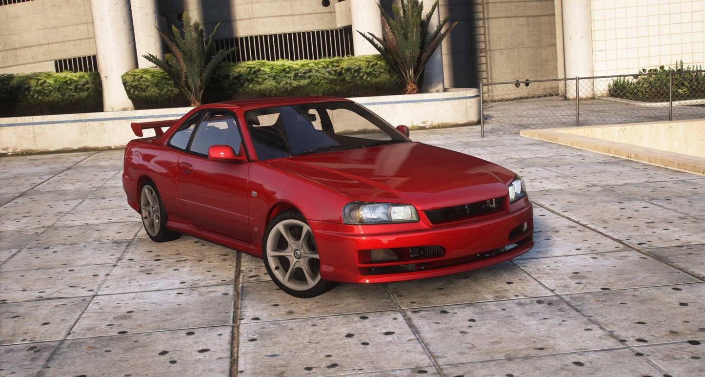 Nissan Skyline GT-R + GT-T R34 Pack [360+ Tuning / 40+ Liveries / Add-On / Debadged / FiveM / LODS]