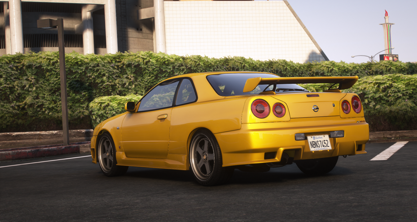 Nissan Skyline GT-R + GT-T R34 Pack [360+ Tuning / 40+ Liveries / Add-On / Debadged / FiveM / LODS]