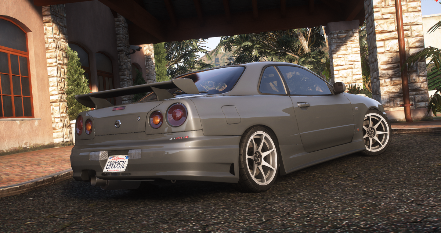 Nissan Skyline GT-R + GT-T R34 Pack [360+ Tuning / 40+ Liveries / Add-On / Debadged / FiveM / LODS]