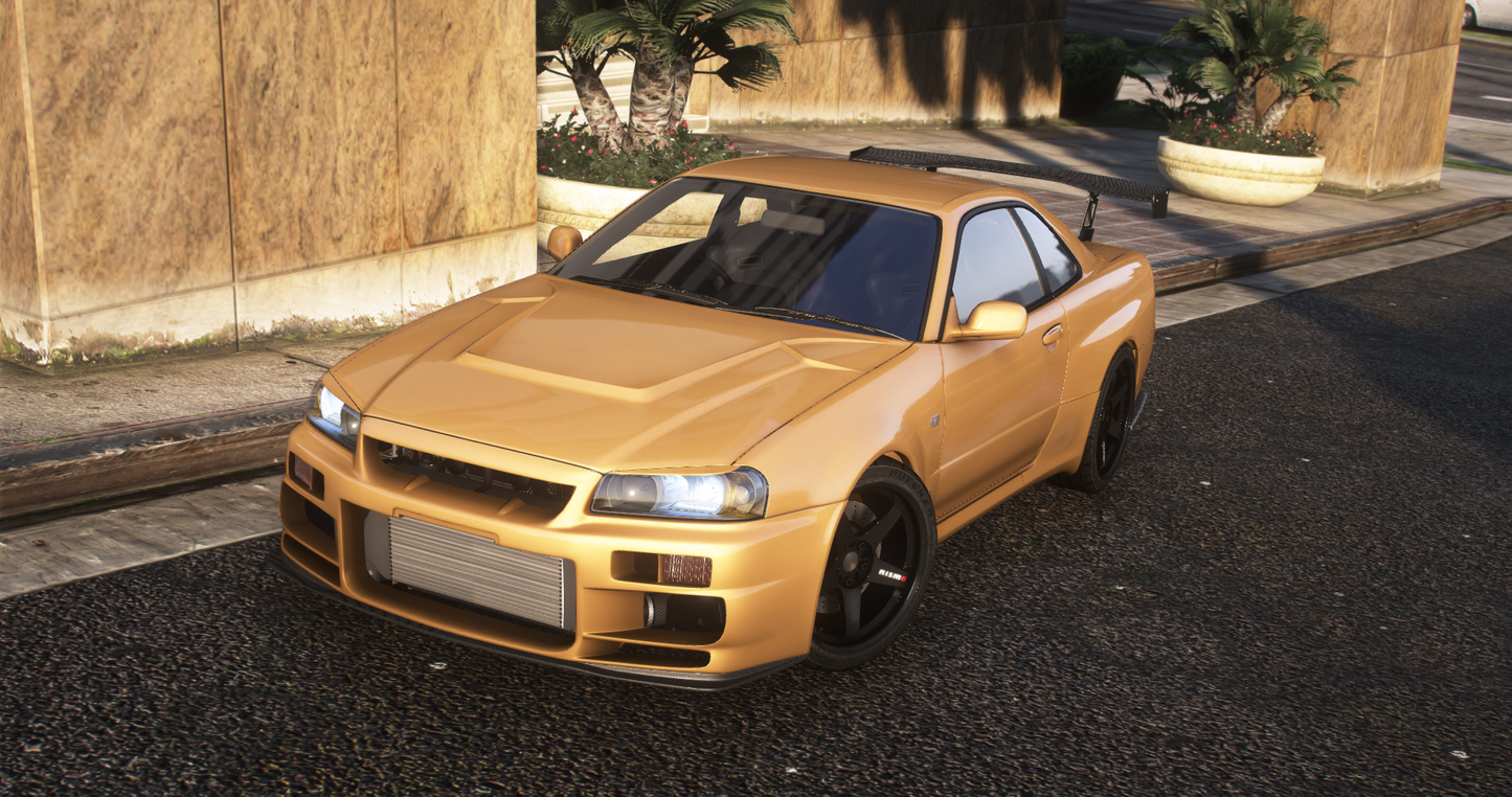 Nissan Skyline GT-R + GT-T R34 Pack [360+ Tuning / 40+ Liveries / Add-On / Debadged / FiveM / LODS]