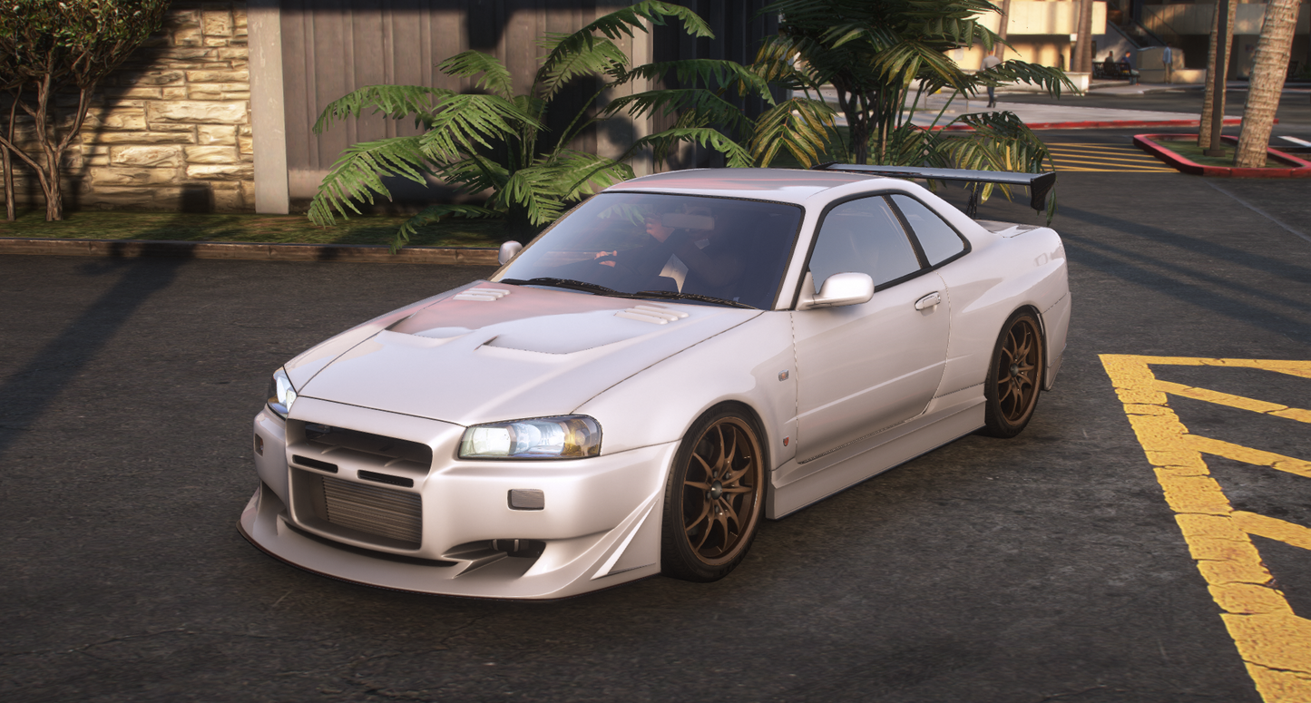 Nissan Skyline GT-R + GT-T R34 Pack [360+ Tuning / 40+ Liveries / Add-On / Debadged / FiveM / LODS]