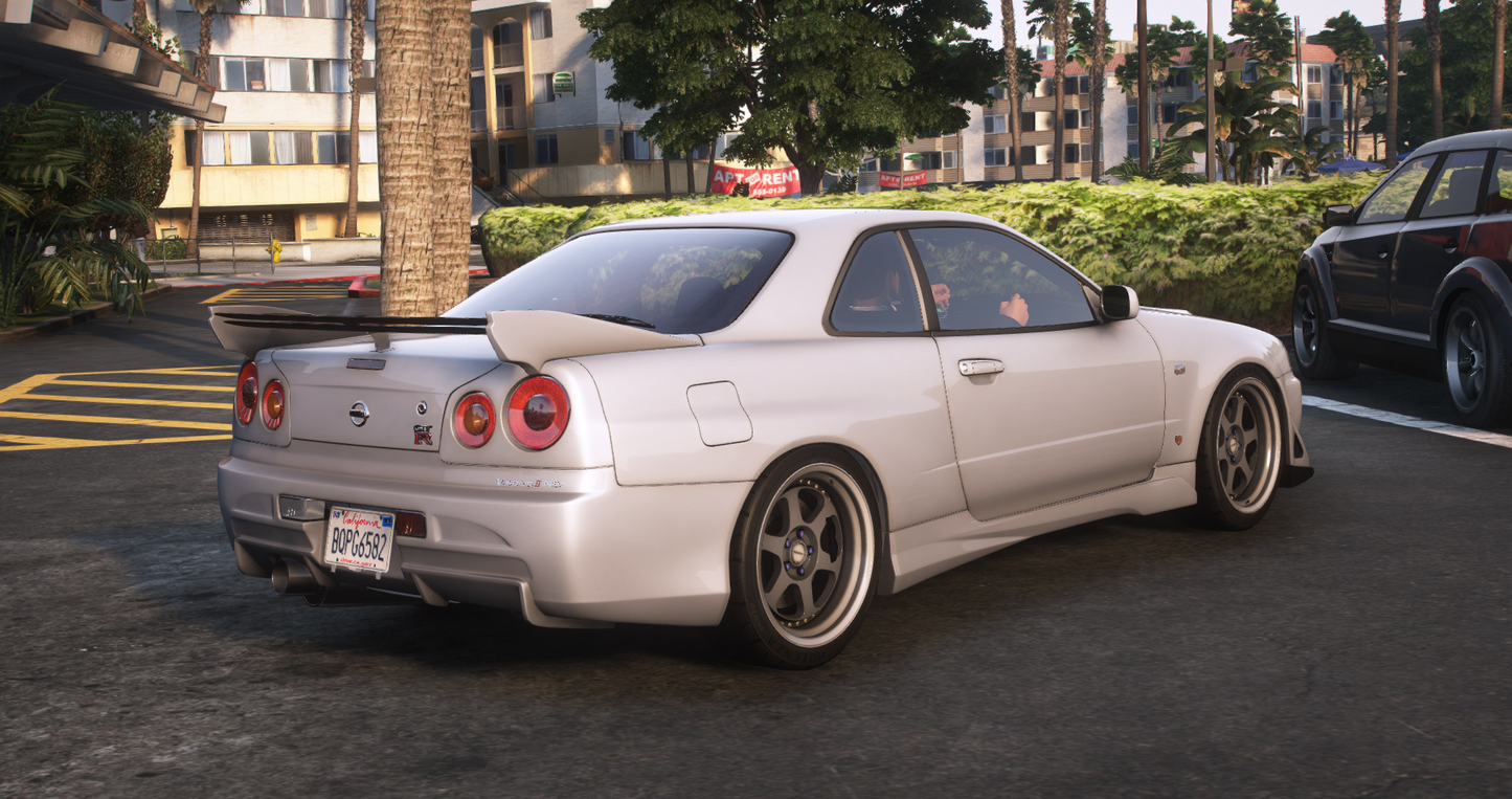 Nissan Skyline GT-R + GT-T R34 Pack [360+ Tuning / 40+ Liveries / Add-On / Debadged / FiveM / LODS]