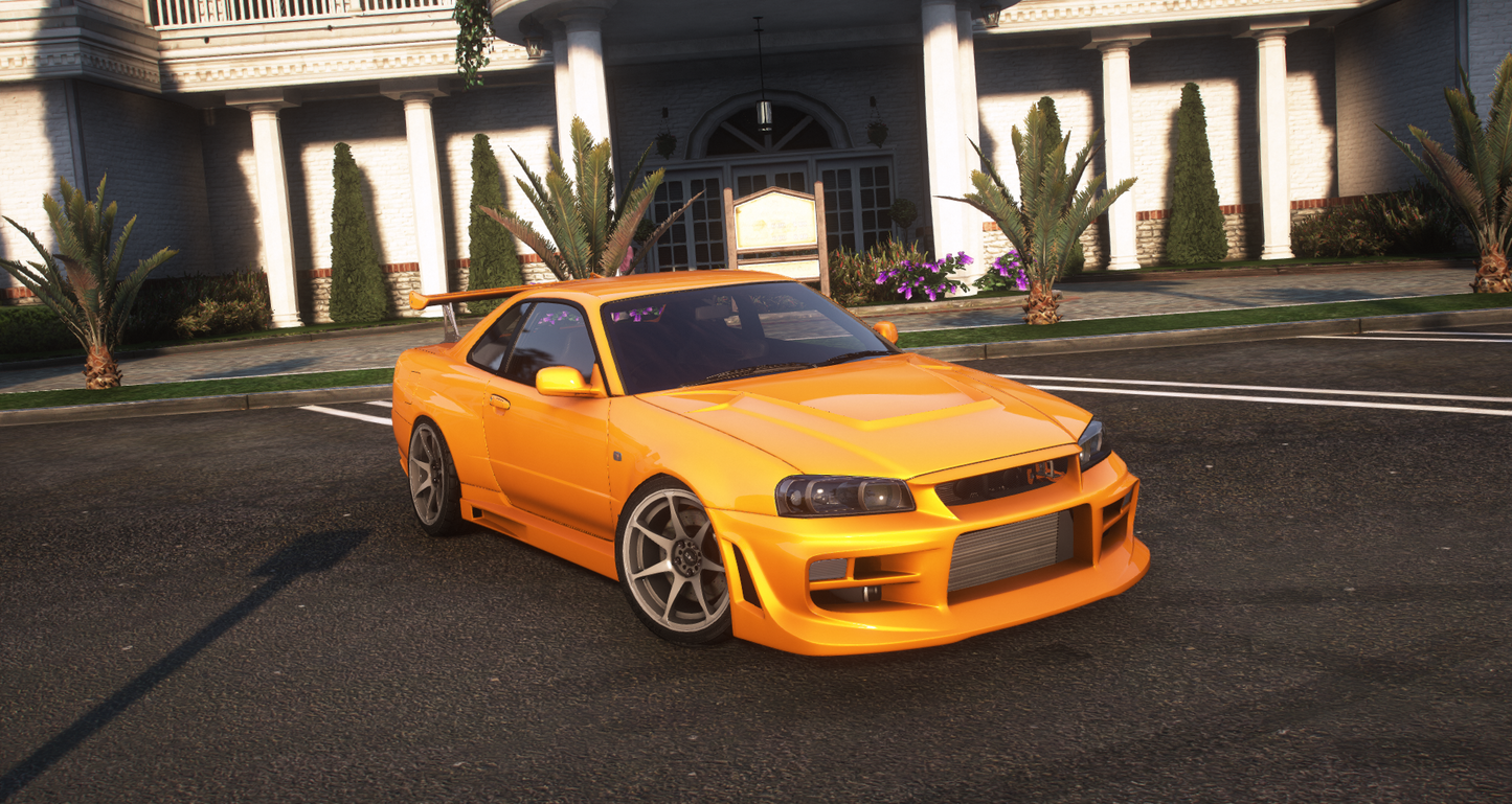 Nissan Skyline GT-R + GT-T R34 Pack [360+ Tuning / 40+ Liveries / Add-On / Debadged / FiveM / LODS]