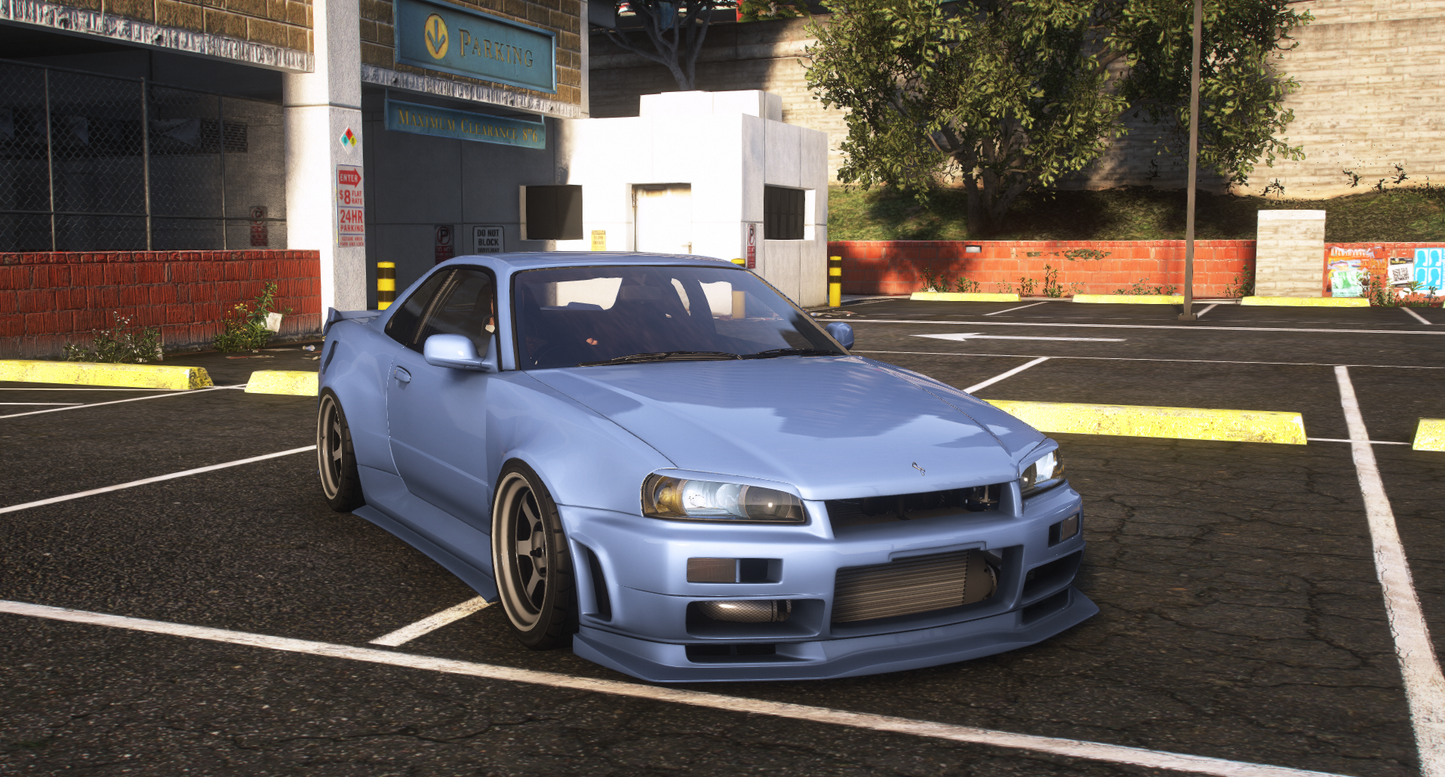Nissan Skyline GT-R + GT-T R34 Pack [360+ Tuning / 40+ Liveries / Add-On / Debadged / FiveM / LODS]