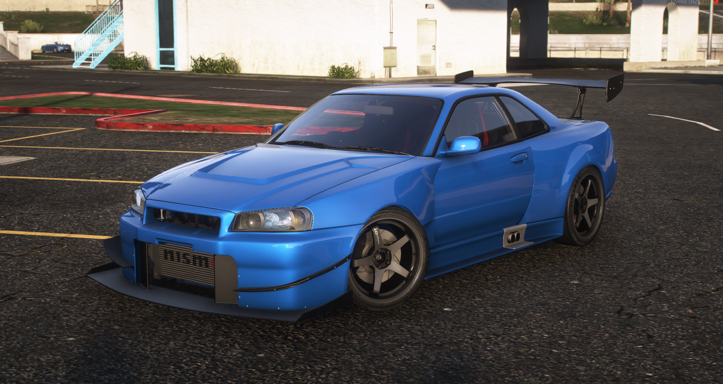 Nissan Skyline GT-R + GT-T R34 Pack [360+ Tuning / 40+ Liveries / Add-On / Debadged / FiveM / LODS]