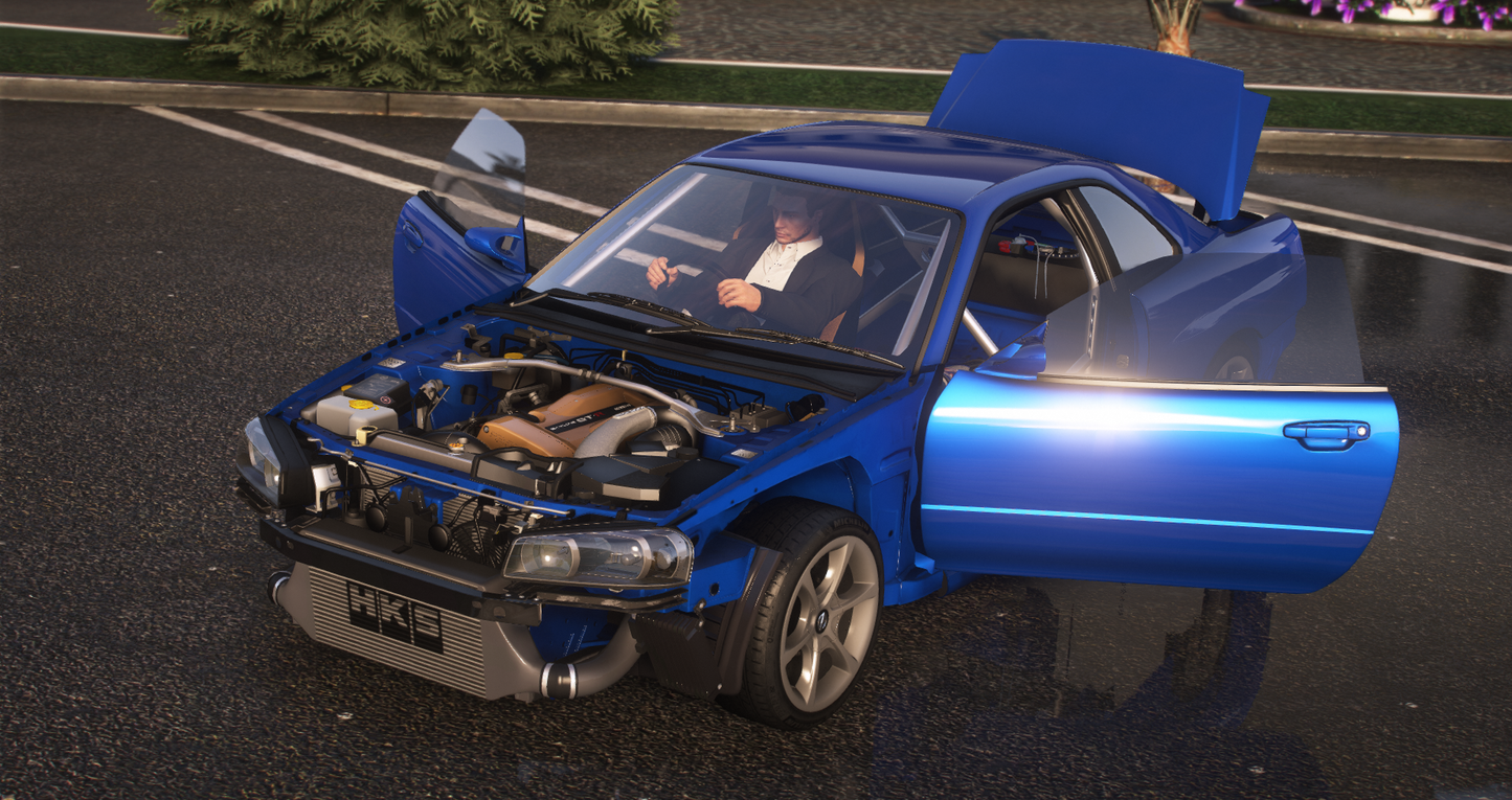 Nissan Skyline GT-R + GT-T R34 Pack [360+ Tuning / 40+ Liveries / Add-On / Debadged / FiveM / LODS]