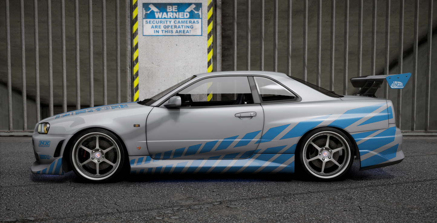 Nissan Skyline GT-R + GT-T R34 Pack [360+ Tuning / 40+ Liveries / Add-On / Debadged / FiveM / LODS]