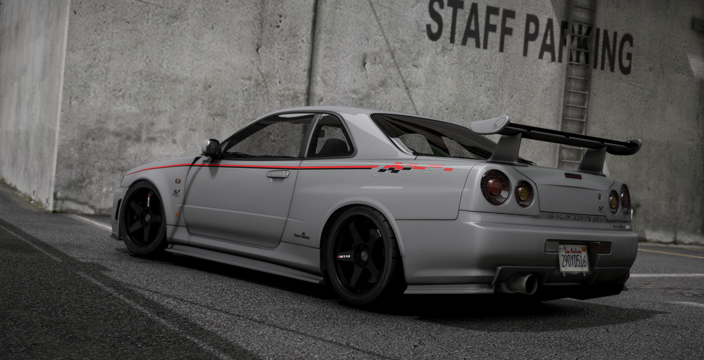 Nissan Skyline GT-R + GT-T R34 Pack [360+ Tuning / 40+ Liveries / Add-On / Debadged / FiveM / LODS]
