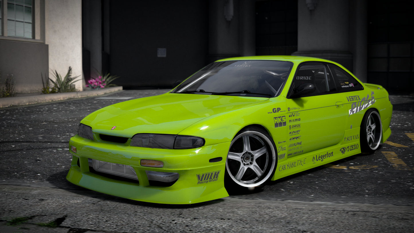 Nissan Silvia S14 Kouki + Zenki [280+ Tuning / Liveries / Add-On / Debadged / FiveM / LODS / Replace]