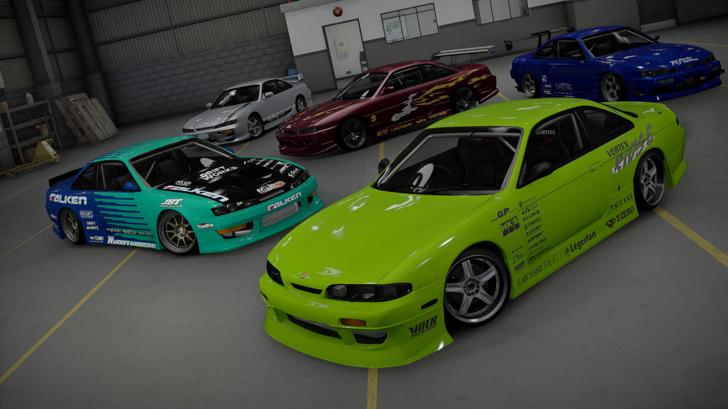 Nissan Silvia S14 Kouki + Zenki [280+ Tuning / Liveries / Add-On / Debadged / FiveM / LODS / Replace]