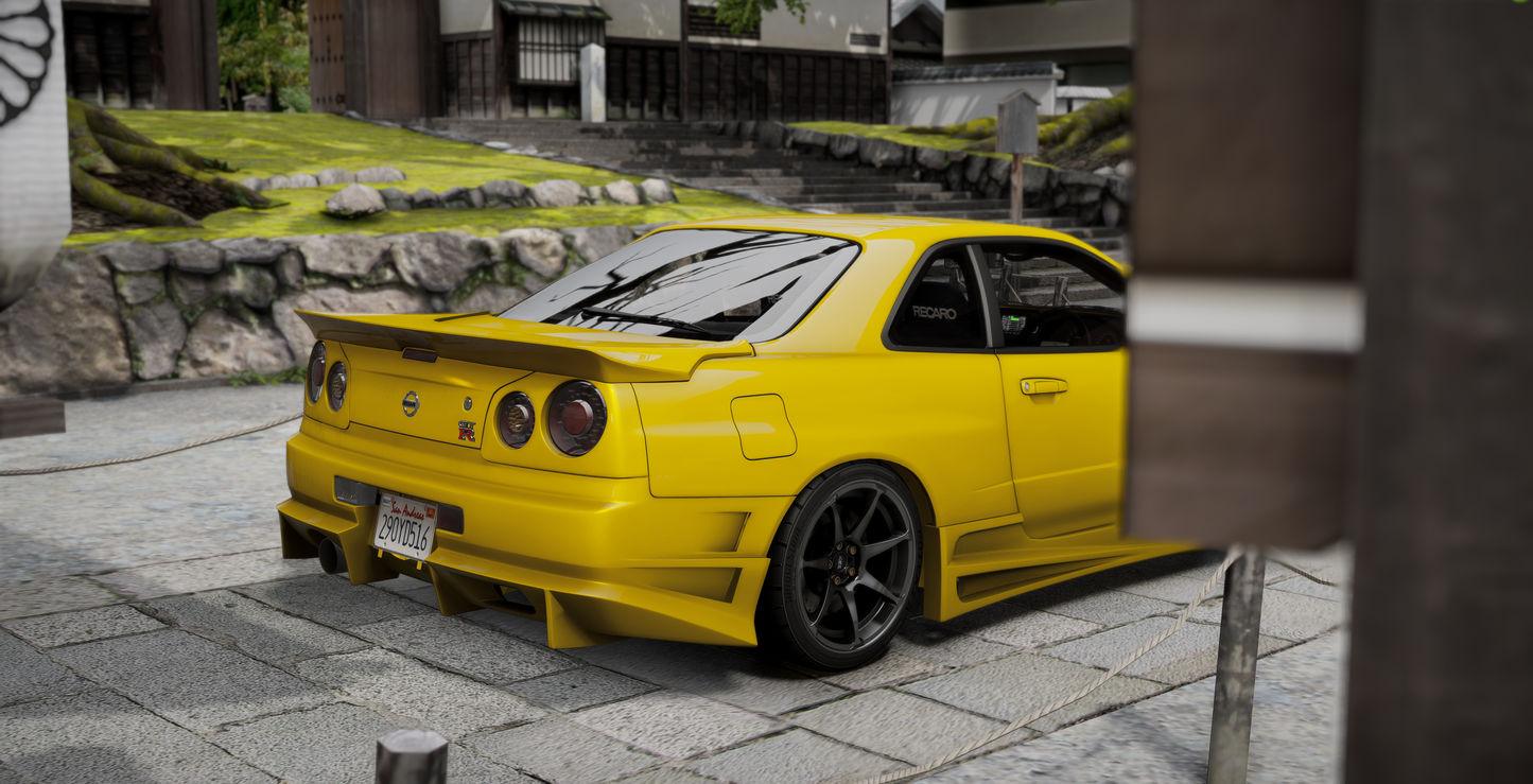 Nissan Skyline GT-R + GT-T R34 Pack [360+ Tuning / 40+ Liveries / Add-On / Debadged / FiveM / LODS]