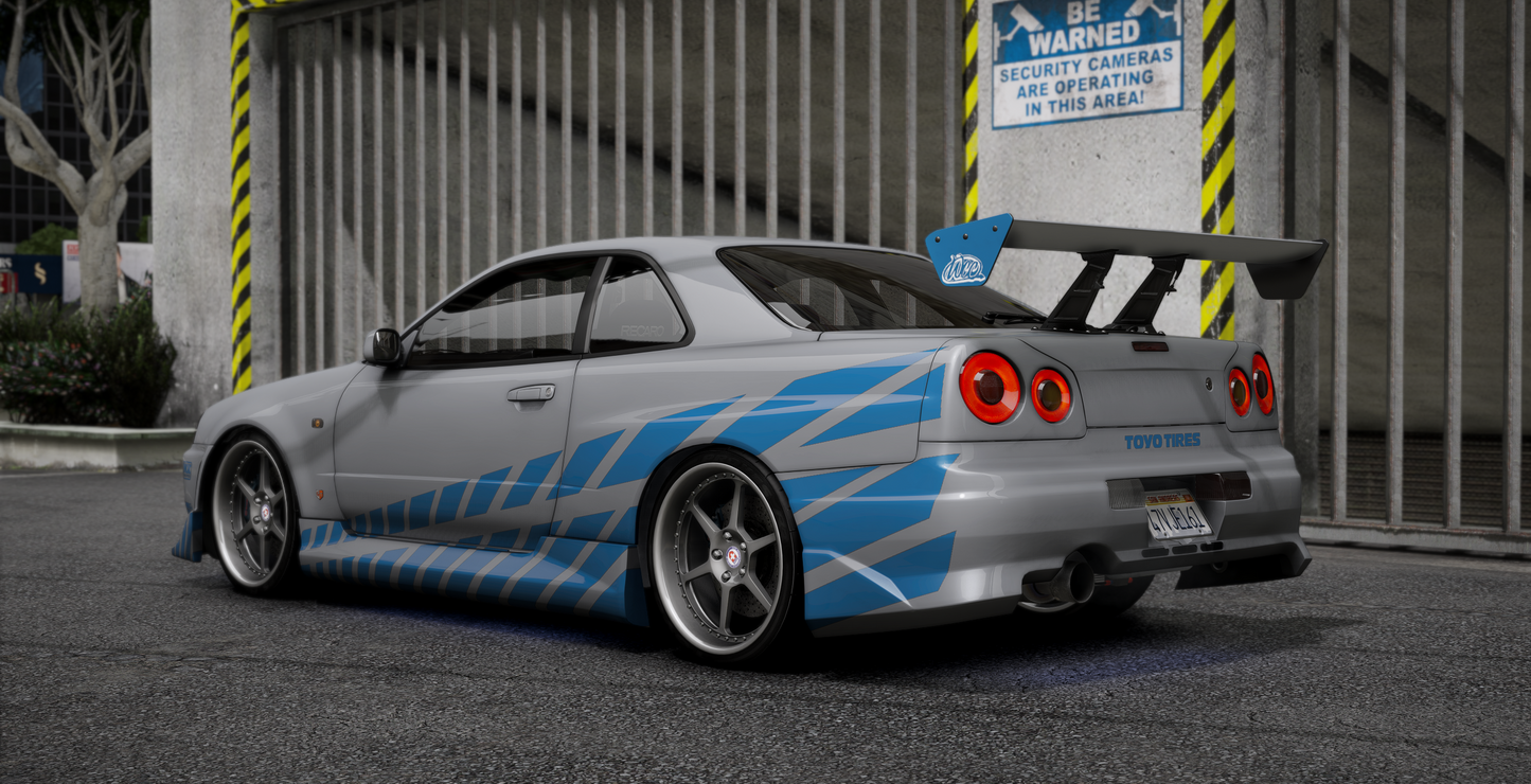 Nissan Skyline GT-R + GT-T R34 Pack [360+ Tuning / 40+ Liveries / Add-On / Debadged / FiveM / LODS]
